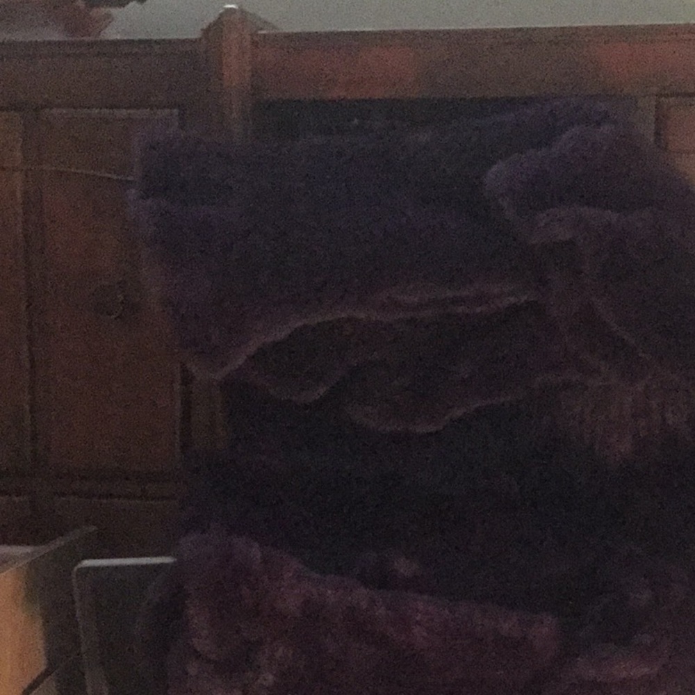 Purple Fur Wrap